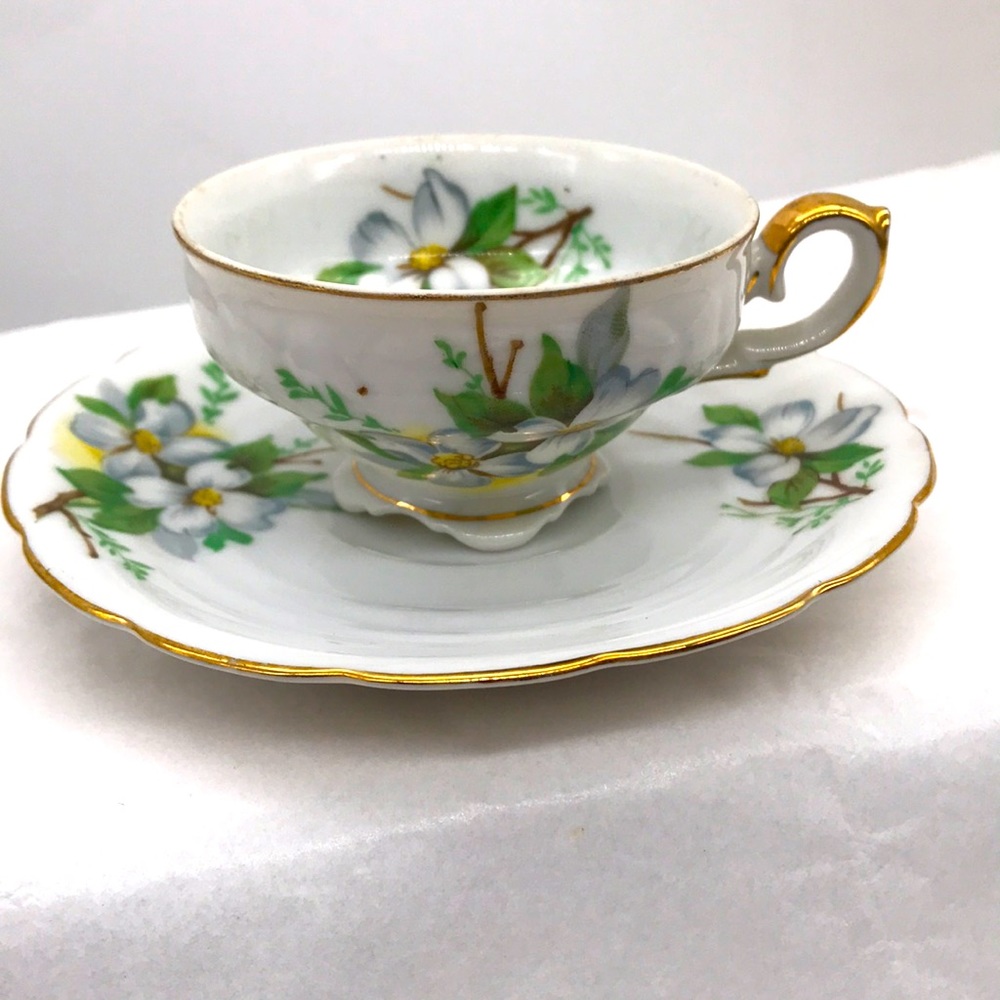 Vintage Lefton China Hand Painted Tea cup & Saucer